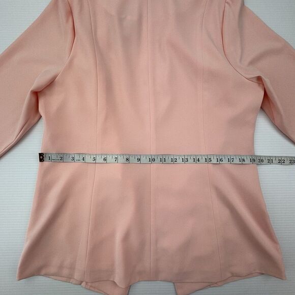 Torrid Studio Blazer 00 M/L Pink Shawl Collar Workwear Career Jacket NWT - Picture 10 of 11